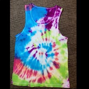 Hand Tie Dye Girls Tank Top